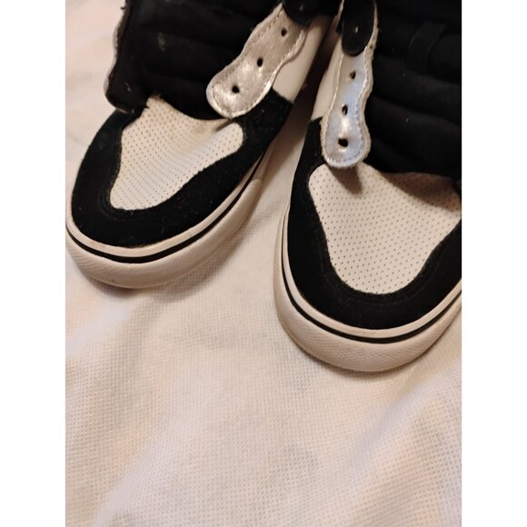 Punkrose High Top Sneakers Shoes Womens Size 10 Black White Pink Lightning Bolt - Picture 6 of 8